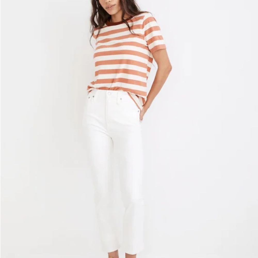 Madewell White Curvy Perfect Vintage Jean